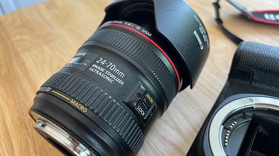 Canon EOS 6D med Canon EF 24–70mm f/4L IS USM