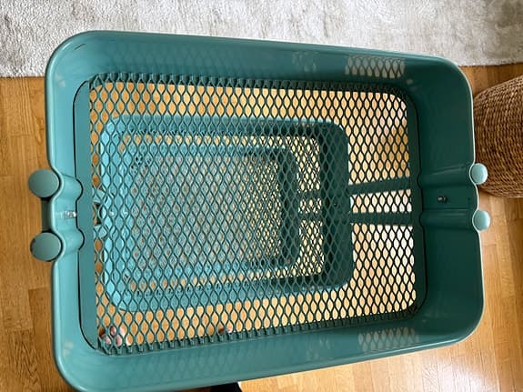 Turkos rullvagn, förvaringsvagn från IKEA i utgången färg