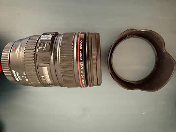 Canon fullformatspaket (5D Mk II + 24-105 L + 50mm + Blixt) – 1 ägare+ kvitton