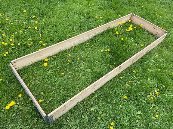 Jättelånga pallkragar till odling