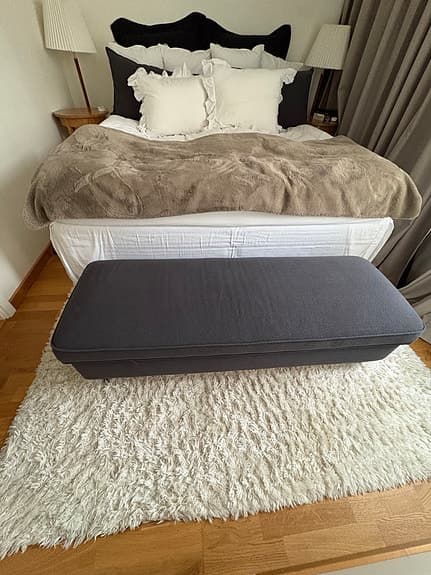 ESSEBODA sittbänk med förvaring, ottoman