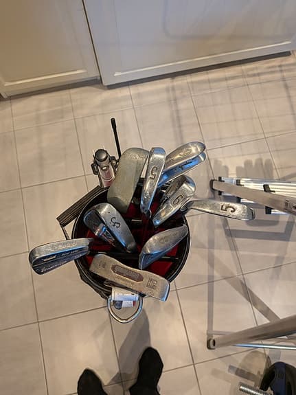 Golfset med blandade klubbor