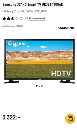 Samsung UE32T4305AE 32" HDTV