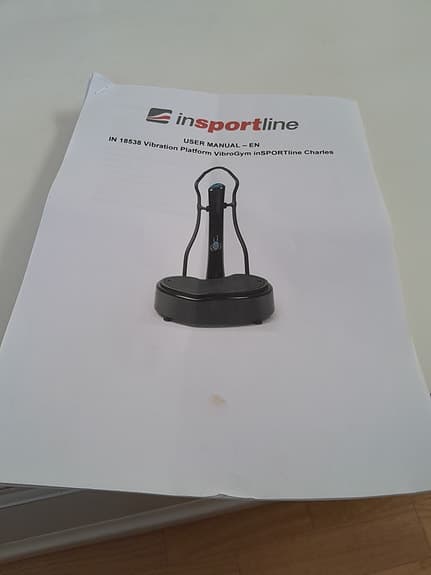 inSPORTline vibrationsplatta svart