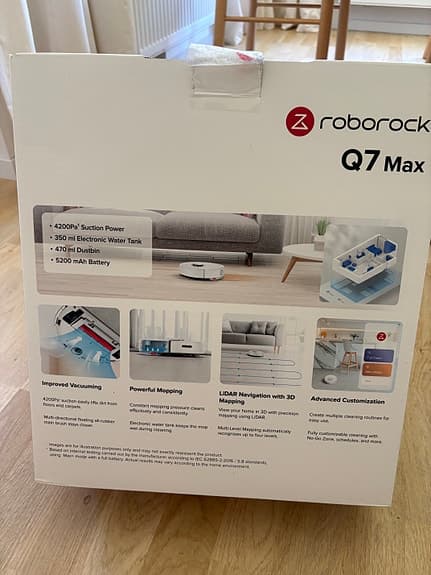 Roborock Q7 Max robotdammsugare vit