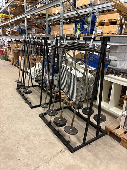 Fasta skolskivstänger. 10-50 kg