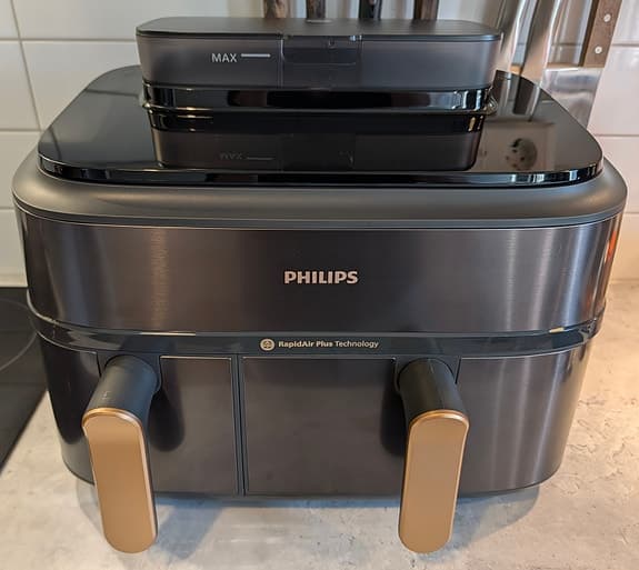 Phillips Dual Airfryer med Ångkokare (Oanvänd)
