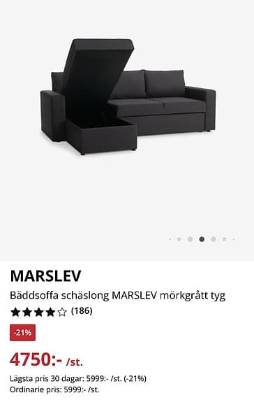 Bäddsoffa MARSLEV