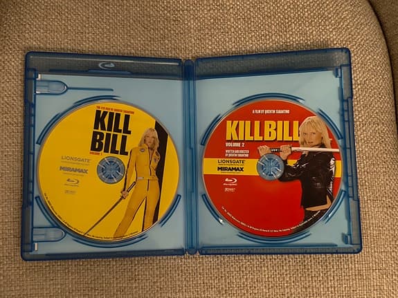 Kill Bill volume 1 + 2 (blu-ray film)