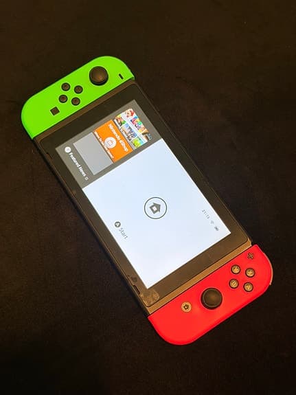 Nintendo Switch spelkonsol neonröd/neongrön