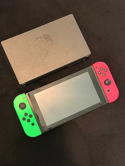 Nintendo Switch spelkonsol neonröd/neongrön