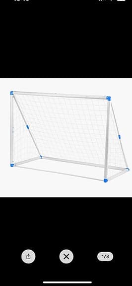 Fotbollsmål 3-i-1 183 x 130 cm med targetduk