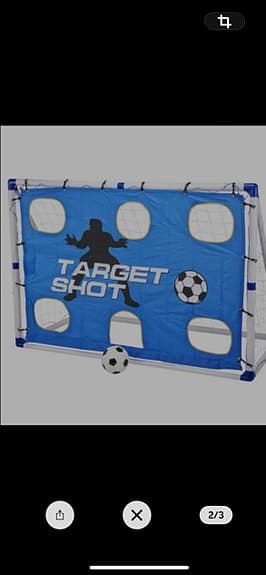 Fotbollsmål 3-i-1 183 x 130 cm med targetduk
