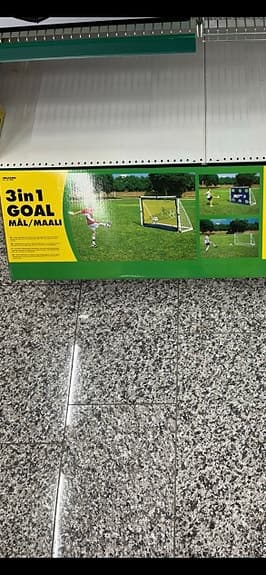 Fotbollsmål 3-i-1 183 x 130 cm med targetduk