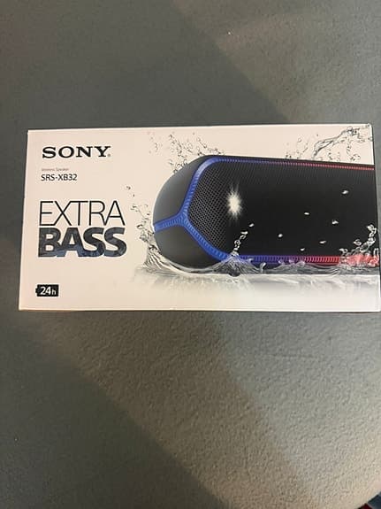 Sony SRS-XB32 Bluetooth högtalare Extra Bass svart