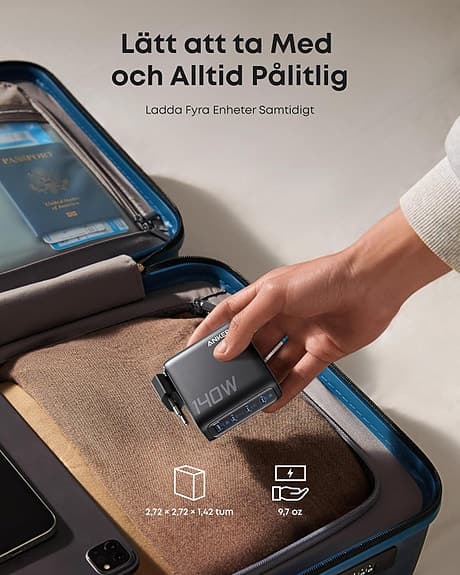 Anker Prime 140W USB-C väggladdare med flera portar