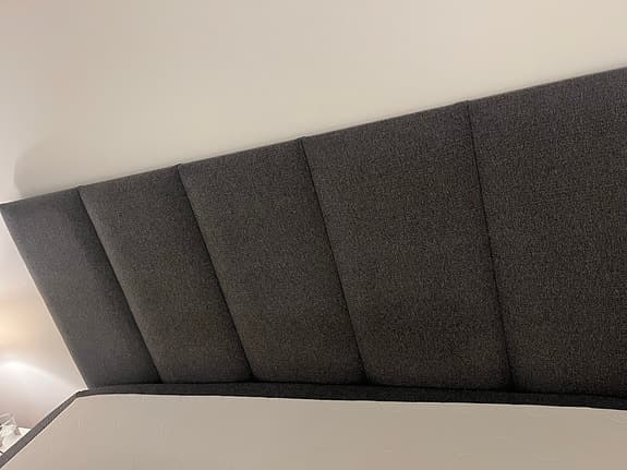 160x200 dubbelsäng med gavlar grå