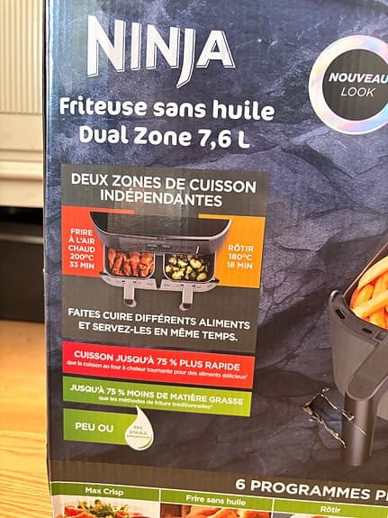 Ninja Dual Zone Airfryer 7,6 L - oanvänd