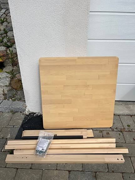 IKEA High / Bar Table + 2 Matching Stools – Stylish & Great Value