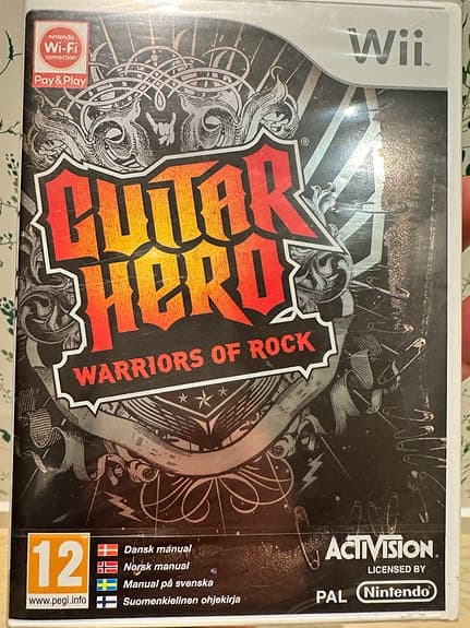 Nintendo Wii Guitar Hero Warriors of Rock spel