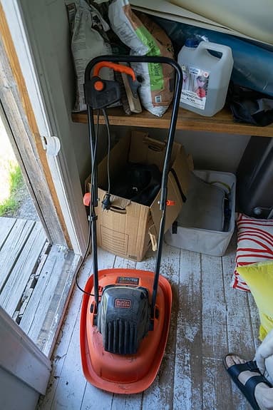 Black & Decker gräsklippare orange