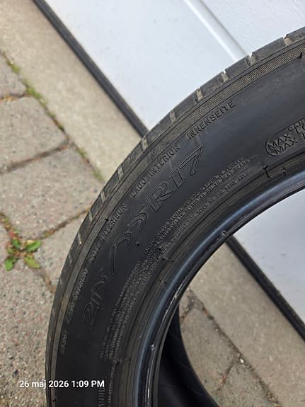 215/55/17 Michelin primacy 3 1st