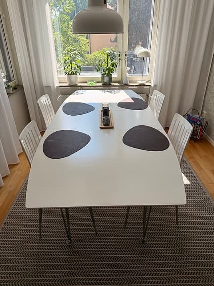 Matgrupp med 6 stolar