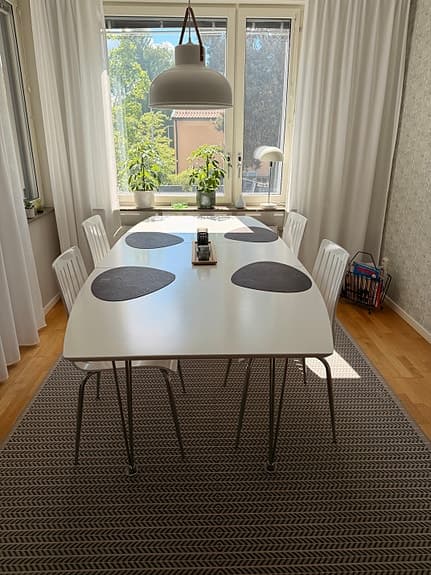Matgrupp med 6 stolar
