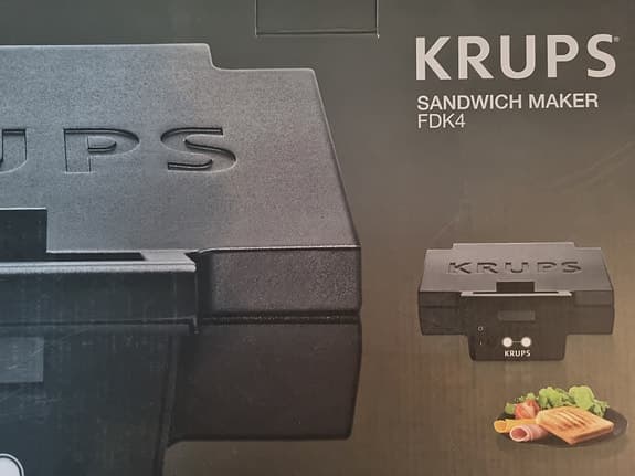 Krups FDK4 smörgåsgrill svart