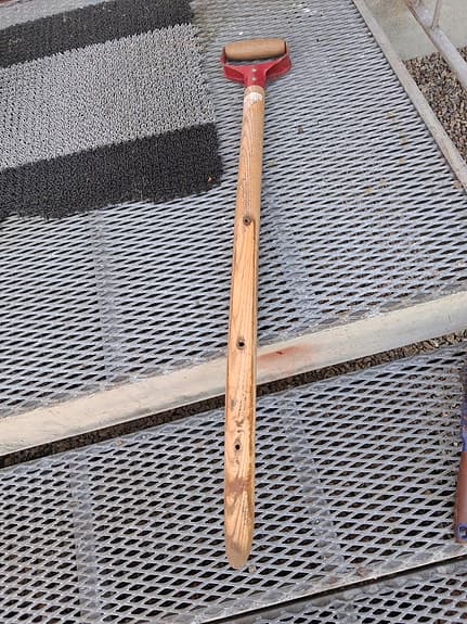 Träskaft (spade).