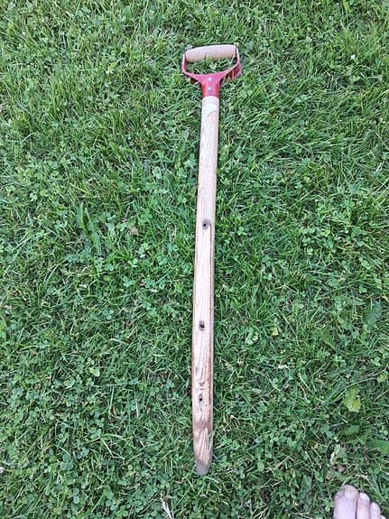 Träskaft (spade).