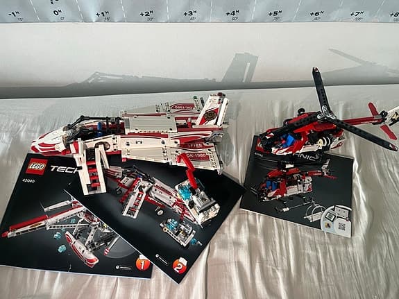 LEGO Technic 42040 och 42092