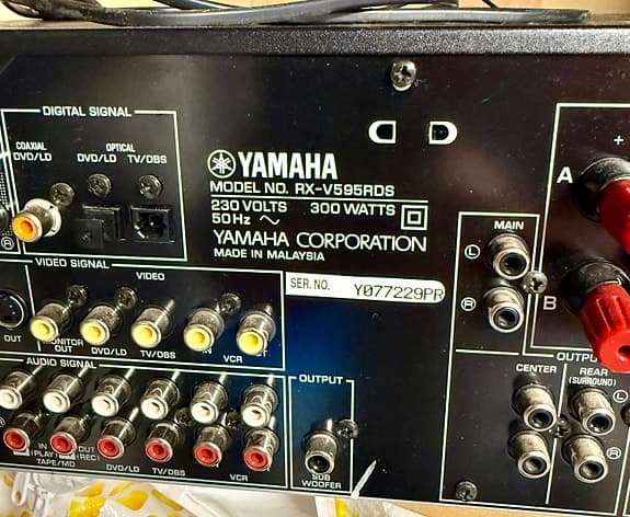 Yamaha RX-V595RDS hemmabioreceiver svart