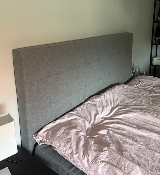 Sänggavel grå 180 cm