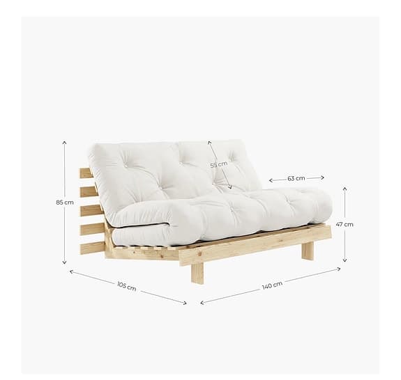 Futon/bäddsoffa. Karup Roots 140 cm