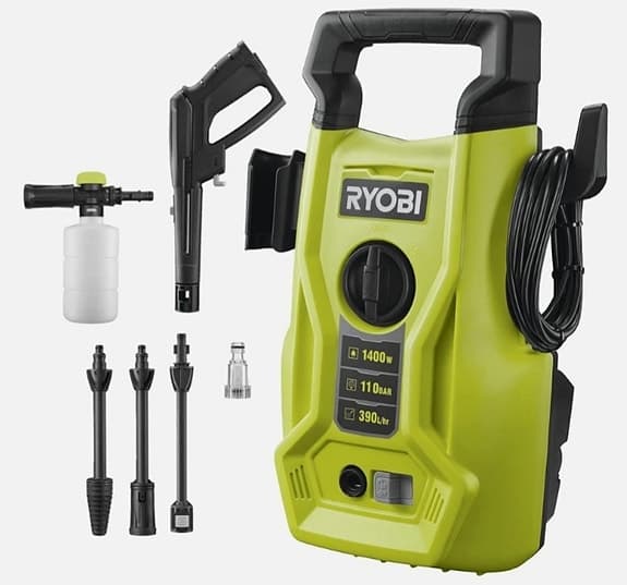 Ryobi högtryckstvätt 1400W grön