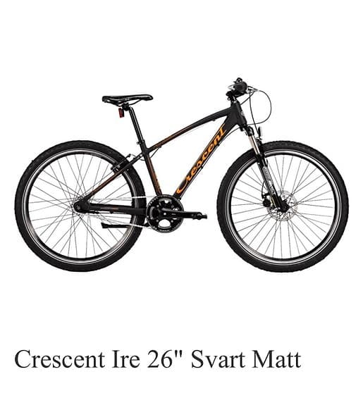 Crescent Ire juniorcykel 26" svart matt
