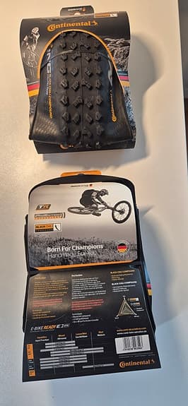 Säljer 2 nya MTB däck -Continental Mountain King Protection27.5x2.6, 65-585