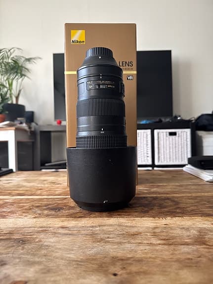 Nikon 200-500 f5,6 teleobjektiv med stativfäste