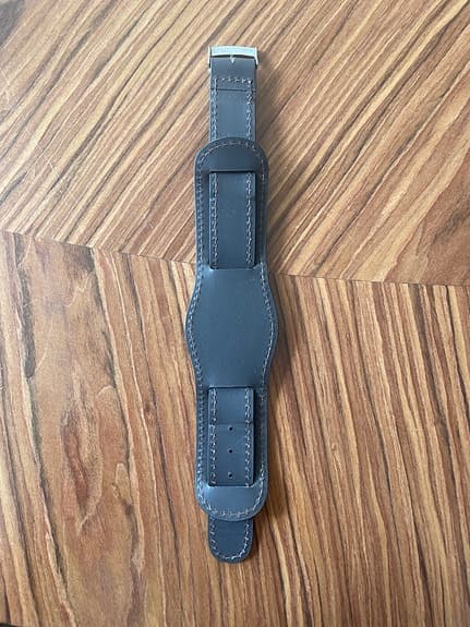 Brunt läderarmband unisex till klocka