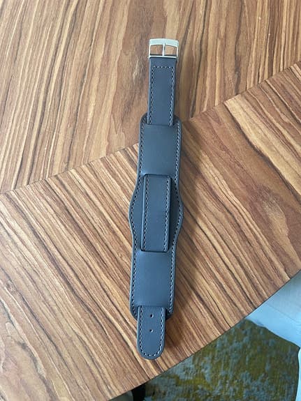 Brunt läderarmband unisex till klocka