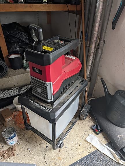 Meec Tools kompostkvarn röd