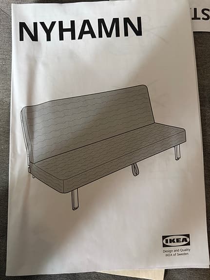 IKEA NYHAMN 3-sits bäddsoffa – Smidig och bekväm!