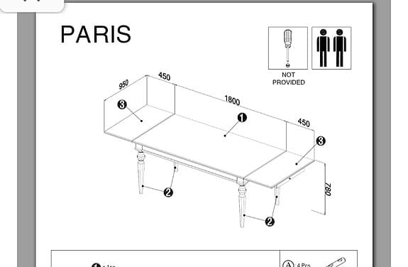 MIO PARIS matgrupp med 6 stolar