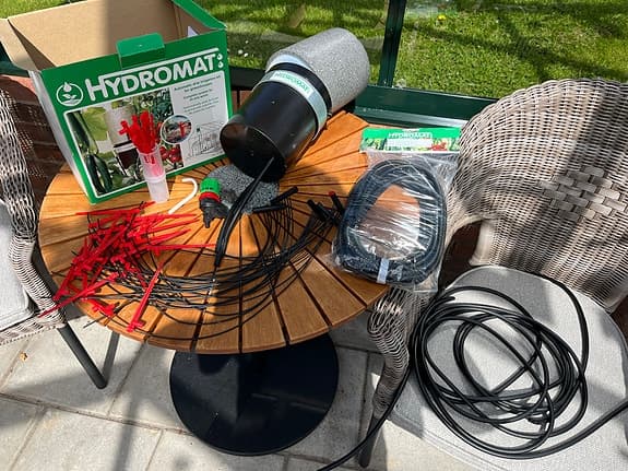Hydromat automatiskt bevattningssystem för växthus och trädgård