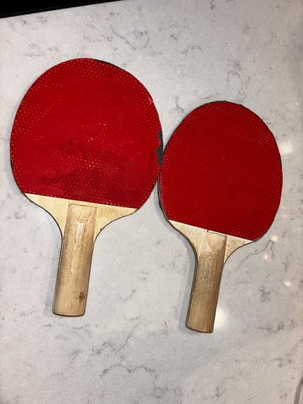 Pingisracket bordtennisrack 2-pack röd/svart
