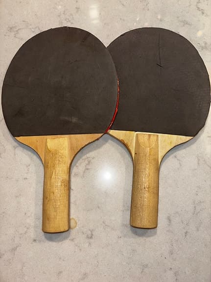 Pingisracket bordtennisrack 2-pack röd/svart