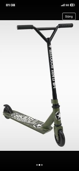 Ny Stamp Freestyle Scooter Militär skids control