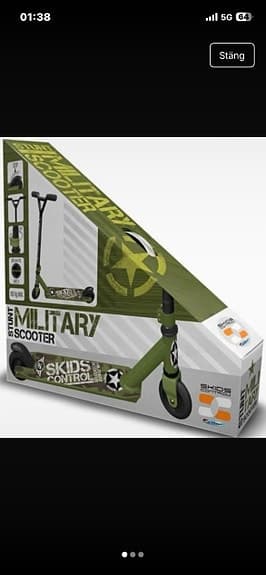 Ny Stamp Freestyle Scooter Militär skids control