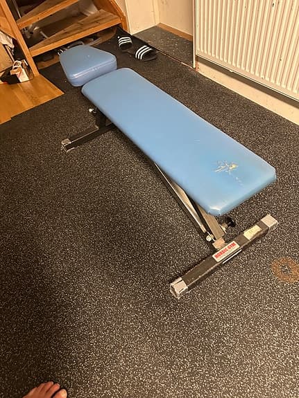 Nordic Gym Träningsbänk blå justerbar